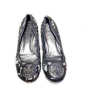 Tory Burch sequence Reva ballet slip on dress shoe